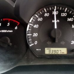 Ongeveer 150km na de beginstand van onze trip... eens zien waar we na 18 dagen op uitkomen!